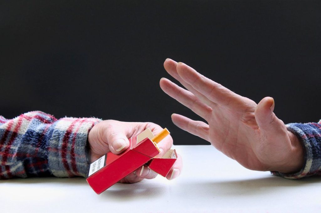 "Quitting smoking completely after 40"